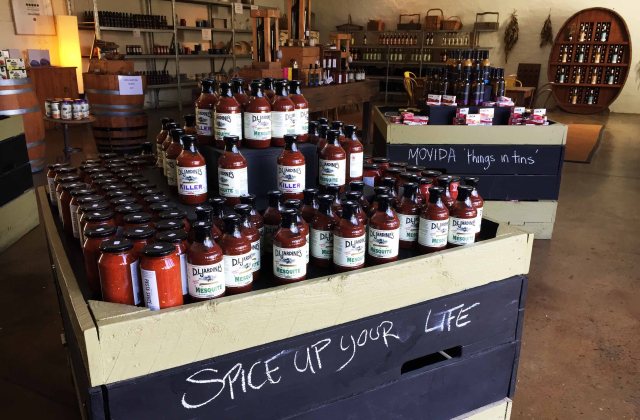 Fancy produce in the cheese shop.